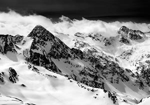 Wallarena Fototapete »Berge Natur Wolken 3D EFFEKT Vlies Tapete Wohnzimmer Schlafzimmer«, Glatt, 3d-Optik, Vliestapete inklusive Kleister