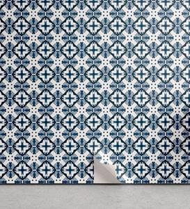 Abakuhaus Vinyltapete »selbstklebendes Wohnzimmer Küchenakzent«, Blau und weiß portugiesische Fliesen