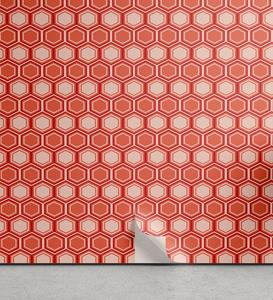 Abakuhaus Vinyltapete »selbstklebendes Wohnzimmer Küchenakzent«, Geometrisch Hexagonal Comb Tile