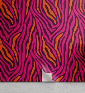 Abakuhaus Vinyltapete »selbstklebendes Wohnzimmer Küchenakzent«, Safari Zebra-Muster-Streifen-Design