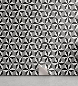 Abakuhaus Vinyltapete »selbstklebendes Wohnzimmer Küchenakzent«, Geometrisch Optische Hexagon Sterne