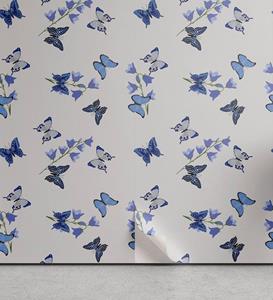 Abakuhaus Vinyltapete »selbstklebendes Wohnzimmer Küchenakzent«, Schmetterling Bluebell Blumen Moths