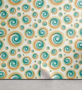 Abakuhaus Vinyltapete »selbstklebendes Wohnzimmer Küchenakzent«, Geometrisch Spiral Kreis Tile