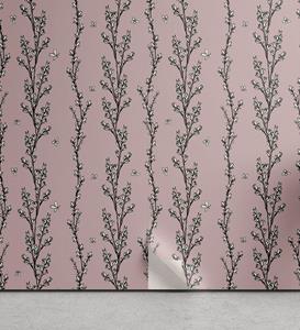 Abakuhaus Vinyltapete »selbstklebendes Wohnzimmer Küchenakzent«, Blumen Angehende Blumen auf Zweigen