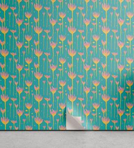 Abakuhaus Vinyltapete »selbstklebendes Wohnzimmer Küchenakzent«, Blumen Aquarell Surrealistische Kunst