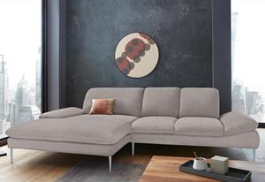 W.Schillig Ecksofa enjoy&MORE, mit Sitztiefenverstellung, Füße silber matt, Breite 310 cm