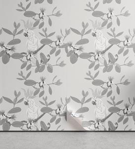 Abakuhaus Vinyltapete »selbstklebendes Wohnzimmer Küchenakzent«, Blumen Cockatoo Parrot und Feijoa