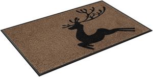 Wash+dry By Kleen-Tex Fußmatte Jumping Deer, rechteckig, 7 mm Höhe