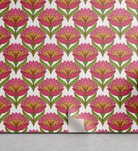 Abakuhaus Vinyltapete »selbstklebendes Wohnzimmer Küchenakzent«, Blumen Hand gezeichnete Blumen-Blüten