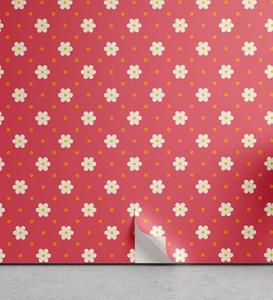 Abakuhaus Vinyltapete »selbstklebendes Wohnzimmer Küchenakzent«, Blumen Muster Daisy