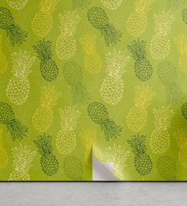 Abakuhaus Vinyltapete »selbstklebendes Wohnzimmer Küchenakzent«, Grünes Blatt tropische Ananas