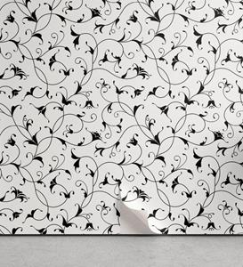 Abakuhaus Vinyltapete »selbstklebendes Wohnzimmer Küchenakzent«, Blumen Oriental Leaf Designs