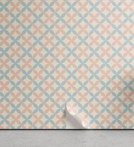 Abakuhaus Vinyltapete »selbstklebendes Wohnzimmer Küchenakzent«, Blumen Pastellfarben-Motive