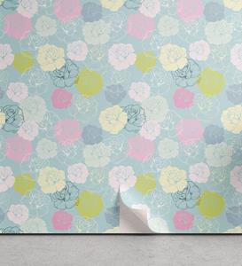 Abakuhaus Vinyltapete »selbstklebendes Wohnzimmer Küchenakzent«, Blumen Pastellfarbig Rose Blumen