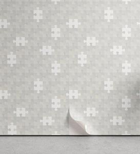 Abakuhaus Vinyltapete »selbstklebendes Wohnzimmer Küchenakzent«, Grau Puzzle-Spiel Hobby Theme