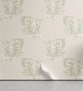 Abakuhaus Vinyltapete »selbstklebendes Wohnzimmer Küchenakzent«, Blumen Pastellpfingstrose Blumen-Blatt