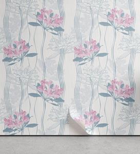 Abakuhaus Vinyltapete »selbstklebendes Wohnzimmer Küchenakzent«, Blumen Pinky Alstroemeriablumen