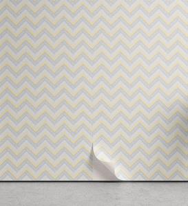 Abakuhaus Vinyltapete »selbstklebendes Wohnzimmer Küchenakzent«, Grau Vintage Chevron