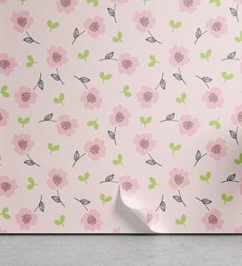 Abakuhaus Vinyltapete »selbstklebendes Wohnzimmer Küchenakzent«, Blumen Rosa blühende Blumen-Kunst
