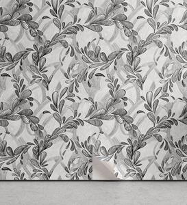 Abakuhaus Vinyltapete »selbstklebendes Wohnzimmer Küchenakzent«, Grunge Monochrome Sketch Blatt