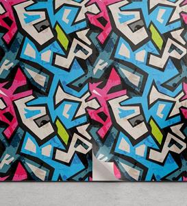 Abakuhaus Vinyltapete »selbstklebendes Wohnzimmer Küchenakzent«, Grunge Street Art Graffiti Funk