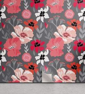 Abakuhaus Vinyltapete »selbstklebendes Wohnzimmer Küchenakzent«, Blumen Verschiedene Retro Flower Images