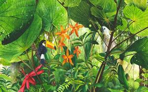 KUNSTLOFT Vliestapete »Jungle«, lichtbeständige Design Tapete
