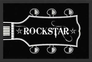 Rockbites Fußmatte » - Fußmatte Rockstar - Guitar Head Schwarz Nr.151 (100690) Türmatte«, 