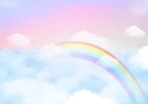 Wallarena Fototapete »Kinderzimmer Mädchen Regenbogen Himmel Wolken Rosa Kinder Baby Vlies Tapete für Babyzimmer oder Mädchenzimmer Vliestapete Wandtapete Motivtapete«, Glat