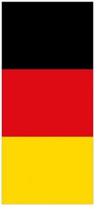 Wallario Türtapete »Deutsche Flagge«, glatt, ohne Struktur