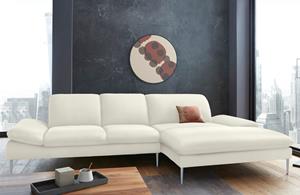 W.Schillig Ecksofa enjoy&MORE, mit Sitztiefenverstellung, Füße silber matt, Breite 340 cm