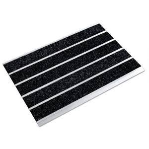 Karat Fußmatte »Edelstahlmatte Select Mat Ribbed Textilfaser, Für Innen- und Außenbereiche geeignet, Polypropylen«, , Höhe 12 mm
