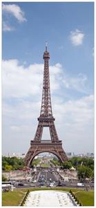 Wallario Türtapete »Eiffelturm in Paris«, glatt, ohne Struktur