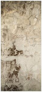 Wallario Türtapete »Alte schmutzige Wand aus Beton mit abblätternder Farbe«, glatt, ohne Struktur