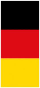 Wallario Türtapete »Deutsche Flagge«, glatt, ohne Struktur