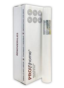 Profhome Vliestapete »399-165-6«, glatt, matt, einfarbig, unifarben, (Renoviervlies Glattvlies Malervlies, 160-165 g/m2, 6 St., 1 Karton mit 6 Rollen / 150 m2 weiss), Reparaturvlies Anstri