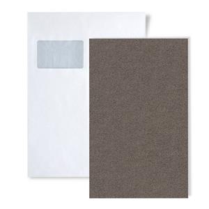 Edem Papiertapete »S-85047BR26«, leicht glänzend, Ton-in-Ton, unifarben, Strukturmuster, (1 Musterblatt, ca. A5-A4), braun, beige-braun, braun-grau, silber