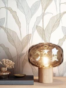 Newroom Vliestapete, Creme Tapete Tropisch Blätter - Dschungeltapete Silber Gold Floral Modern Palmen Dschungel für Wohnzimmer Schlafzimmer Küche