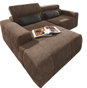 Domo Collection Ecksofa Brandon, Mit Kopfteilverstellung