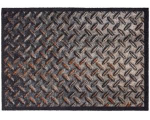 Matches21 HOME & HOBBY Fußmatte »Fußmatte DECOR Riffelmuster & gedruckter Rand 40x60 cm«, , rechteckig, Höhe 6 mm