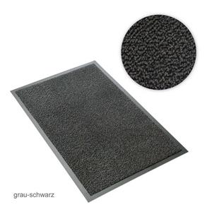 Metzker Fußmatte »Schmutzfangmatte Sauberlaufmatte«, , rechteckig, Höhe 7 mm, 60x90cm - grau-schwarz meliert
