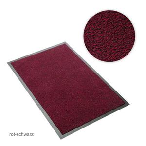 Metzker Fußmatte »Schmutzfangmatte Sauberlaufmatte«, , rechteckig, Höhe 7 mm, 60x90cm - rot-schwarz meliert
