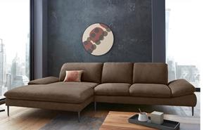 W.Schillig Ecksofa enjoy&MORE, mit Sitztiefenverstellung, Füße schwarz pulverbeschichtet, Breite 340 cm