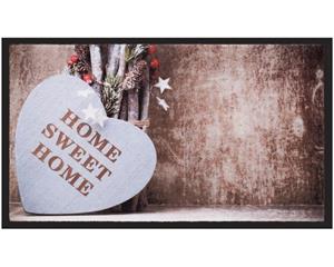 Matches21 HOME & HOBBY Fußmatte »Fußmatte Decor & Rand HOME SWEET HOME Herz 40x75 cm«, , rechteckig, Höhe 5 mm