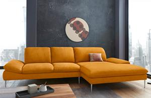 W.Schillig Ecksofa enjoy&MORE, mit Sitztiefenverstellung, Füße Chrom glänzend, Breite 340 cm