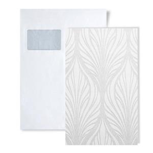 Edem Strukturtapete »S-83003BR60«, grafisch, matt, ornamental, Barock-Style, (1 Musterblatt, ca. A5-A4), weiß