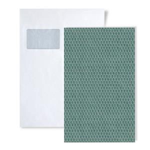 Profhome Prägetapete »S-DE120038-DI«, glänzend, minimalistisch, Ton-in-Ton, geometrisch, (1 Musterblatt, ca. A5-A4), grün, silber