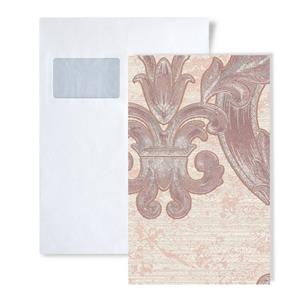 Edem Vinyltapete »S-1026-13«, grafisch, Metall-Effekte, ornamental, Barock-Style, (1 Musterblatt, ca. A5-A4), creme, beige, silber