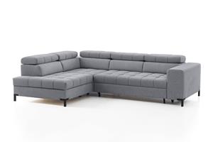 Exxpo - Sofa Fashion Ecksofa, Steppung im Sitzbereich, Wahlweise mit Bettfunktion und Bettkasten, inklusive 5 verstellbaren Kopfstützen