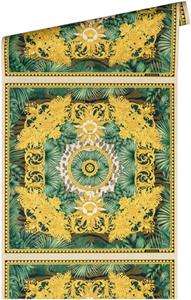 Versace Vliestapete »Wallpaper  5 Design«, leicht strukturiert, leicht glänzend, (1 St), Dschungel auffallende Fliesen-Tapete